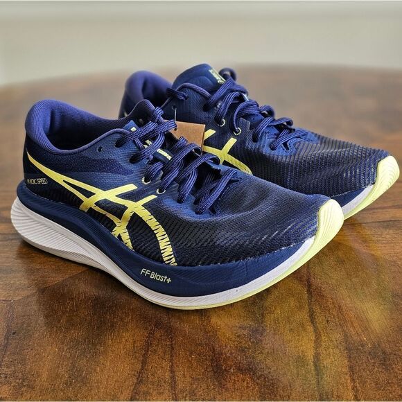 ASICS Magic Speed 3 Running Racing Shoes Men's 8 Illusion Blue White 1012B518 - Picture 4 of 15